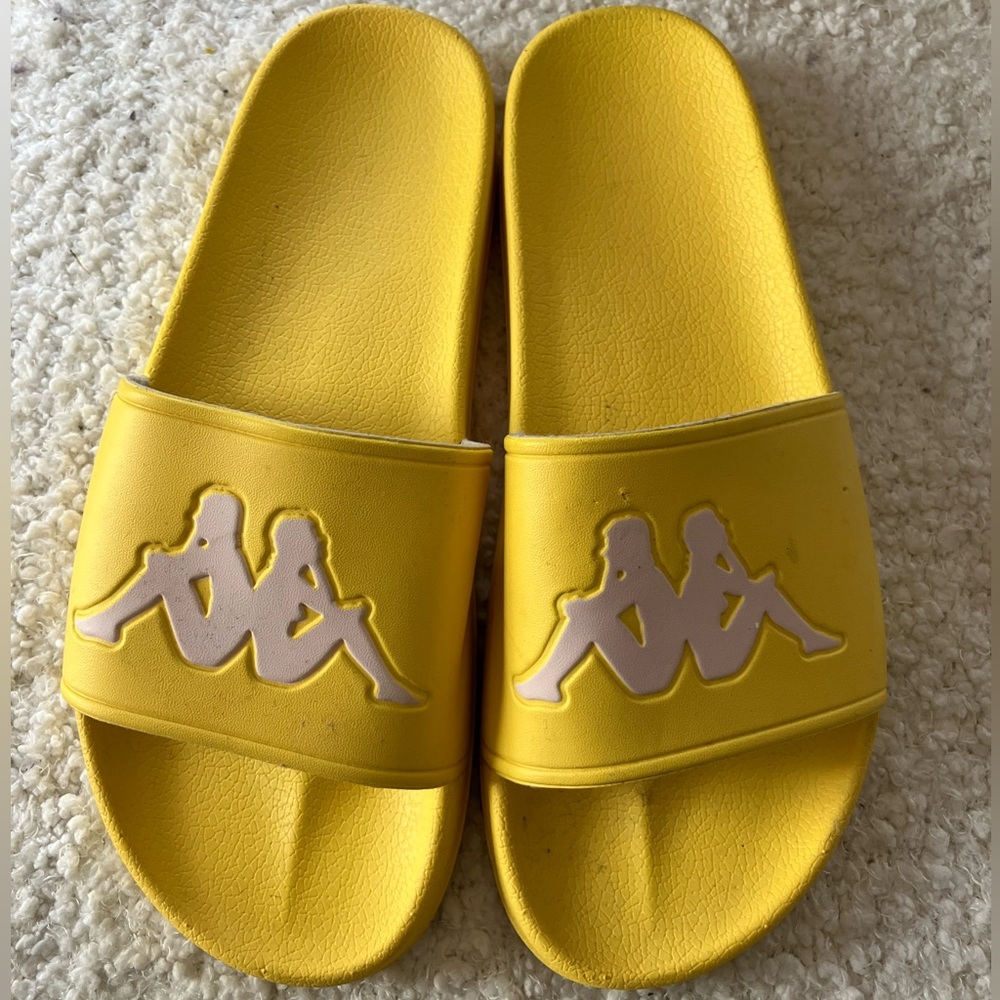 Kappa yellow slip-on sandals sz. 42 (w’s 10.5)